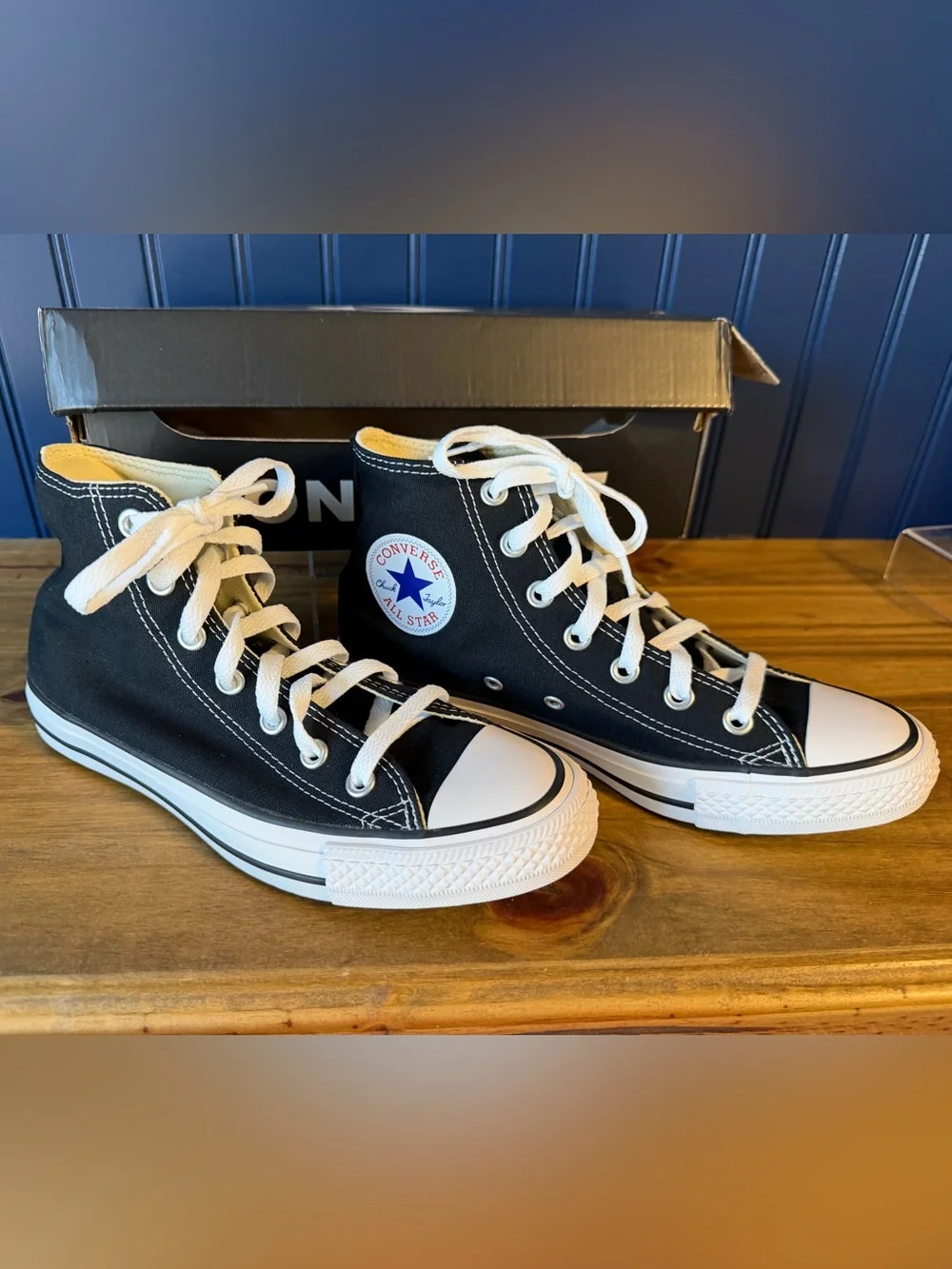 Converse Chuck Taylor All Star High Top Black Sneakers Women 7.5 Men 5.5 M9160